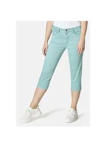 7/8-Jeans STOOKER WOMEN "LIMA Boyfriend Fit Capri", Damen, Gr. 42, L&auml;nge 21, blau (aqua sea), Twill, 82% Baumwolle, 17% Polyester, 1% Elasthan, l&auml;ssig geschnitten 7/8-L&auml;nge, Jeans, Boyfriend Fit Casual Twill Capri Hose f&uuml;r Damen