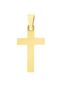 Adelia&acute;s Kettenanh&auml;nger ADELIA ́S "trendiger Kreuz Anh&auml;nger aus Edelstahl", gold, Schmuckanh&auml;nger, Damen, Edelstahl, Kettenanh&auml;nger