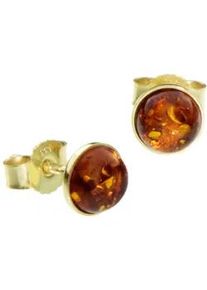 Paar Ohrstecker OSTSEE-SCHMUCK "OSTSEE-SCHMUCK Ohrstecker Classic 6 mm Ohrstecker Classic 6 mm", gelb, Ohrringe, Damen, 6,5mm rund, Gelbgold 333