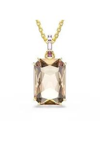 Kette mit Anh&auml;nger Swarovski "Schmuck Geschenk Millenia Halskette", gold (gelbgoldfarben, hellbraun, lila), Halsketten, Damen, Metall, mit Swarovski Kristall