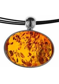 Collier OSTSEE-SCHMUCK "OSTSEE-SCHMUCK Collier Classic 18 x 13 mm" Gr. 42, silber, Halsketten, Damen, 42cm, Silber 925 (Sterlingsilber), L: 42, Collier