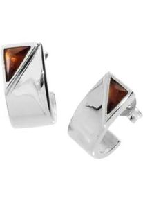 Paar Ohrstecker OSTSEE-SCHMUCK "OSTSEE-SCHMUCK Ohrstecker Karla Ohrstecker Karla", wei&szlig;, Ohrringe, Damen, 14 x 7mm, Silber 925 (Sterlingsilber)