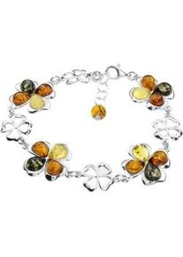 Armband OSTSEE-SCHMUCK "OSTSEE-SCHMUCK Armband Kleeblatt Armband Kleeblatt", silber, Armb&auml;nder, Damen, 18,5-20,5, Silber 925 (Sterlingsilber), Armband