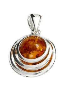 Kettenanh&auml;nger OSTSEE-SCHMUCK "OSTSEE-SCHMUCK Anh&auml;nger Fabienne Anh&auml;nger Fabienne", wei&szlig;, Schmuckanh&auml;nger, Damen, 29 x 18mm, Silber 925 (Sterlingsilber), 3,4 g, Kettenanh&auml;nger