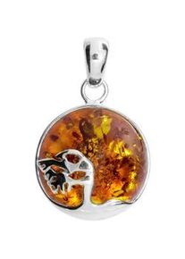 Kettenanh&auml;nger OSTSEE-SCHMUCK "OSTSEE-SCHMUCK Anh&auml;nger Windfl&uuml;chter 16 mm", wei&szlig;, Schmuckanh&auml;nger, Damen, 25 x 16mm, Silber 925 (Sterlingsilber), 2 g, Kettenanh&auml;nger