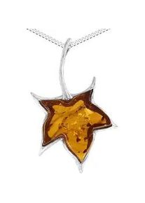 Kette mit Anh&auml;nger OSTSEE-SCHMUCK "OSTSEE-SCHMUCK Kette mit Anh&auml;nger Ahornblatt" Gr. 50, silber, Halsketten, Damen, 50cm, Silber 925 (Sterlingsilber), L: 42