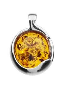 Kettenanh&auml;nger OSTSEE-SCHMUCK "OSTSEE-SCHMUCK Anh&auml;nger Ragna Anh&auml;nger Ragna", wei&szlig;, Schmuckanh&auml;nger, Damen, 24 x 16mm, Silber 925 (Sterlingsilber), 3,2 g, Kettenanh&auml;nger