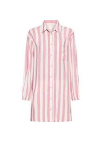 Nachthemd s.Oliver, Damen, Gr. 34, N-Gr, mauve gestreift, Web, Obermaterial: 100% Viskose, gestreift, oversize kurz, V-Ausschnitt, elastischer Bund mit innenliegendem Gummizug, Kleider Nachthemd, mit breiten Streifen