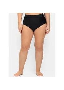 Bikini-Hose sheego, Damen, Gr. 48, Normalgr&ouml;&szlig;en, schwarz, Elasthan, Polyamid, Badehosen Bikini-Hose
