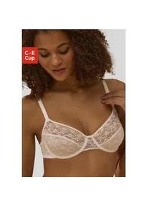 B&uuml;gel-BH Vivance, Damen, Gr. 70, Cup C, wei&szlig;, Obermaterial: 88% Polyamid, 12% Elasthan, BHs B&uuml;gel-BH, aus blumiger Spitze, im h&uuml;bschen Balconnet-Schnitt, Dessous