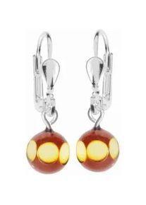 Paar Ohrh&auml;nger OSTSEE-SCHMUCK "OSTSEE-SCHMUCK Ohrh&auml;nger Klassisch 6 mm Ohrh&auml;nger Klassisch 6 mm", wei&szlig;, Ohrringe, Damen, 24 x 6mm, Silber 925 (Sterlingsilber)