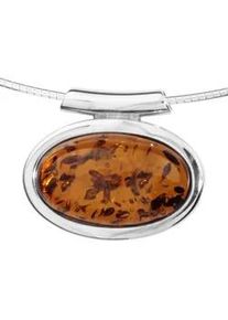 Halsreif OSTSEE-SCHMUCK "OSTSEE-SCHMUCK Halsreif mit Anh&auml;nger Birte 21 mm" Gr. 50, silber, Halsketten, Damen, 50cm, Silber 925 (Sterlingsilber), L: 42