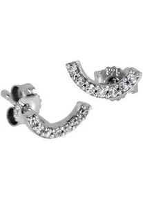 Paar Ohrstecker OSTSEE-SCHMUCK "OSTSEE-SCHMUCK Ohrstecker Brenda Ohrstecker Brenda", wei&szlig;, Ohrringe, Damen, 9 x 4mm, Silber 925 (Sterlingsilber)