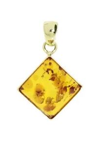 Kettenanh&auml;nger OSTSEE-SCHMUCK "OSTSEE-SCHMUCK Anh&auml;nger Classic 14 x 14 mm", gelb, Schmuckanh&auml;nger, Damen, 14x14mm, Gelbgold 333, 2,2 g, Kettenanh&auml;nger