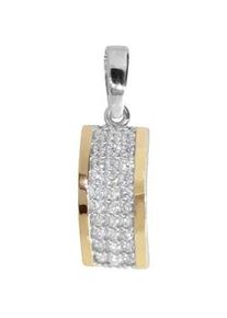 Kettenanh&auml;nger OSTSEE-SCHMUCK "OSTSEE-SCHMUCK Anh&auml;nger Sunny Exklusiv Anh&auml;nger Sunny Exklusiv", wei&szlig;, Schmuckanh&auml;nger, Damen, 26 x 8mm, Silber 925 (Sterlingsilber), 1,9 g, Kettenanh&auml;nger