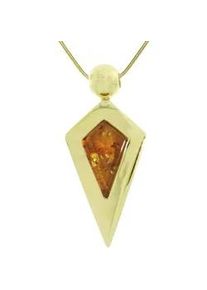 Kette mit Anh&auml;nger OSTSEE-SCHMUCK "OSTSEE-SCHMUCK Kette mit Anh&auml;nger Erka Kette mit Anh&auml;nger Erka" Gr. 50, gold, Halsketten, Damen, 50cm, Silber 925 (Sterlingsilber), L: 45