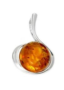 Kettenanh&auml;nger OSTSEE-SCHMUCK "OSTSEE-SCHMUCK Anh&auml;nger Leonie Anh&auml;nger Leonie", wei&szlig;, Schmuckanh&auml;nger, Damen, 29 x 20mm, Silber 925 (Sterlingsilber), 2,9 g, Kettenanh&auml;nger