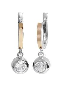 Paar Ohrh&auml;nger OSTSEE-SCHMUCK "OSTSEE-SCHMUCK Ohrh&auml;nger Sunny Exklusiv Ohrh&auml;nger Sunny Exklusiv", wei&szlig;, Ohrringe, Damen, 28 x 9mm, Silber 925 (Sterlingsilber)