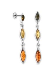 Paar Ohrh&auml;nger OSTSEE-SCHMUCK "OSTSEE-SCHMUCK Ohrh&auml;nger Jara Ohrh&auml;nger Jara", wei&szlig;, Ohrringe, Damen, 46 x 7mm, Silber 925 (Sterlingsilber)