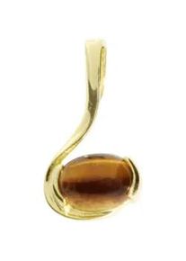 Kettenanh&auml;nger OSTSEE-SCHMUCK "OSTSEE-SCHMUCK Anh&auml;nger Theresia Anh&auml;nger Theresia", gelb, Schmuckanh&auml;nger, Damen, 18 x 10mm, Gelbgold 333, 1 g, Kettenanh&auml;nger