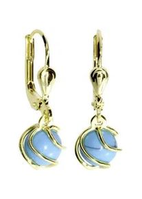 Paar Ohrh&auml;nger OSTSEE-SCHMUCK "OSTSEE-SCHMUCK Ohrh&auml;nger Goldk&auml;fig Ohrh&auml;nger Goldk&auml;fig", gelb, Ohrringe, Damen, 23 x 8mm, Gelbgold 333