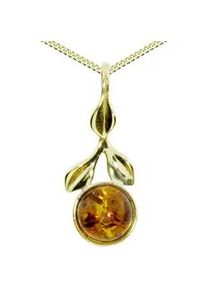 Kette mit Anh&auml;nger OSTSEE-SCHMUCK "OSTSEE-SCHMUCK Kette mit Anh&auml;nger Bl&uuml;te Kette mit Anh&auml;nger Bl&uuml;te" Gr. 45, gold, Halsketten, Damen, 45cm, Gelbgold 333, L: 42