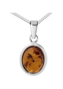 Kette mit Anh&auml;nger OSTSEE-SCHMUCK "OSTSEE-SCHMUCK Kette mit Anh&auml;nger Classic 10 x 8 mm" Gr. 42, silber, Halsketten, Damen, 42cm, Silber 925 (Sterlingsilber), L: 42