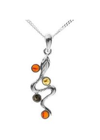 Kette mit Anh&auml;nger OSTSEE-SCHMUCK "OSTSEE-SCHMUCK Kette mit Anh&auml;nger Schlange" Gr. 45, silber, Halsketten, Damen, 45cm, Silber 925 (Sterlingsilber), L: 42