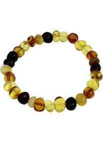 Armband OSTSEE-SCHMUCK "OSTSEE-SCHMUCK Armband Tracy bunt Armband Tracy bunt", braun, Armb&auml;nder, Damen, 19cm, Bernstein, Armband