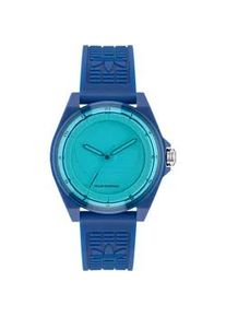 Solaruhr Adidas ORIGINALS "PROJECT FOUR SOLAR", blau, Armbanduhren, Damen, Quarzuhr, Armbanduhr, Herrenuhr, Damenuhr, Resinarmband