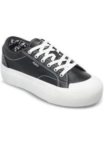 Sneaker Roxy "Cruizer Lx", Damen, Gr. 9(40), schwarz-wei&szlig; (schwarz, wei&szlig;), Obermaterial:Obermaterial: 96% Walkfrottier / Leinen / Microfaser, 2% Walkfrottier / 2% Metall, Futter: 100% Textil, Laufsohle: 100% Gummi;, Schuhe Sneaker
