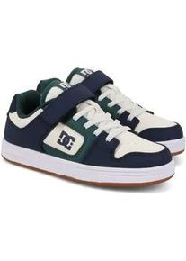 Sneaker DC Shoes "Manteca 4 V", Damen, Gr. 4(35), wei&szlig; (navy, wei&szlig;, gr&uuml;n), Obermaterial:51% Leder, 49% Synthetikmaterial;, Schuhe Sneaker
