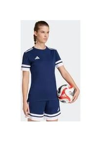 Fu&szlig;balltrikot Adidas PERFORMANCE "SQUA25 JSY W", Damen, Gr. L, blau (team navy blau 2, wei&szlig;), Obermaterial: 100% Polyester, Rundhals, Trikots Fu&szlig;balltrikot