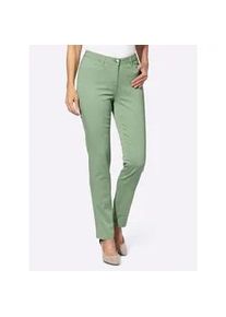 Bequeme Jeans Classic Basics, Damen, Gr. 21, Kurzgr&ouml;&szlig;en, gr&uuml;n (eucalyptus), 98% Baumwolle, 2% Elasthan, unifarben, lang, Jeans