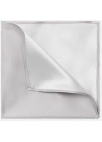 Einstecktuch MONTI "TILO", Herren, silber, Seide, Modet&uuml;cher, aus reiner Seide &ndash; handrolliert & festlich elegant