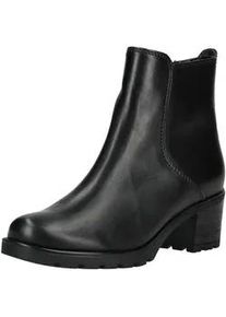 Stiefelette Gabor COMFORT "Gabor Comfort Stiefelette Leder", Damen, Gr. 38, schwarz, Leder, Schuhe Stiefelette