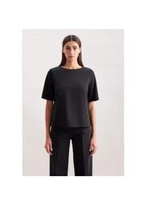 Schlupfbluse Seidensticker, Damen, Gr. XS34, schwarz, 100% Polyester, unifarben, regular fit, Blusen Schlupfbluse, 1/2 Uni