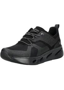 Sneaker TENHAAG "Tenhaag Sneaker Mesh", Herren, Gr. 42,5, schwarz (schwarz, schwarz), Textil, Schuhe Sneaker