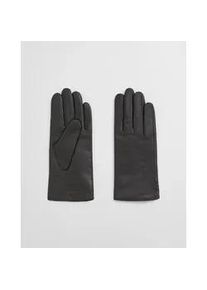 Lederhandschuhe Gant "CASHMERE LINED LEATHER GLOVES", Herren, Gr. M, braun (deep braun), Web, Lammleder, unifarben, Handschuhe, Regular fit