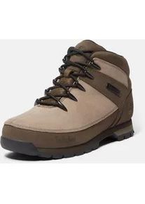 Schn&uuml;rboots Timberland "EURO SPRINTMID LACE UP BOOT", Damen, Gr. 41, braun (md grau nubuck w dk braun), Leder, Schuhe Schn&uuml;rboots, Winterstiefel, Schn&uuml;rstiefel, Winterschuhe