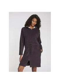 Bademantel Vivance DREAMS, Damen, Gr. 36/38, blau (dunkelblau), Baumwoll-Mix, unifarben, Midil&auml;nge, Hausm&auml;ntel Bademantel, in sch&ouml;ner Frotte-Qualit&auml;t