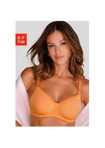 Minimizer-BH Nuance, Damen, Gr. 85, Cup D, orange, Microtouch, Obermaterial: 82% Polyamid (TACTEL), 18% Elasthan (LYCRA), BHs Minimizer-BH, mit B&uuml;gel & leichten Spacer-Schalen, mit verspielten Spitzentr&auml;gern