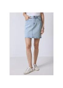 Jeansrock STREET ONE STUDIO, Damen, Gr. 36, ultrableached wash, Jeans, 98% Baumwolle, 2% Elasthan, unifarben, regular fit kurz, R&ouml;cke Jeansrock, Middle Waist