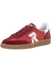 Sneaker Rieker "Rieker Sneaker Glattleder", Damen, Gr. 42, rot, Glattleder, Schuhe Sneaker