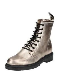 Schn&uuml;rstiefelette Nero Giardini "Nero Giardini Stiefelette Leder", Damen, Gr. 40, braun (bronze), Leder, Schuhe Schn&uuml;rstiefelette