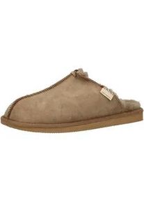 Hausschuh Shepherd "Shepherd Hausschuhe Leder", Herren, Gr. 44, grau, Leder, Schuhe Hausschuh