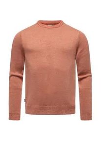 Strickpullover Ragwear "Larrs", Herren, Gr. M (50), braun (terra), Material: 60% Baumwolle, 40% Acryl, gerade h&uuml;ftlang, Rundhals, &Auml;rmel ohne &Auml;rmelschlitz Rippb&uuml;ndchen krempelbar, Pullover Strickpullover, stylischer Herren Sweatpullover mit Rippb&uuml;ndchen