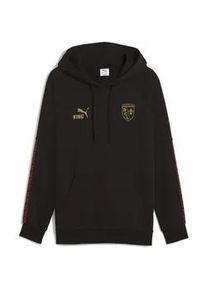 Hoodie Puma "RC Lens KING Hoodie Herren", Herren, Gr. S, schwarz (schwarz matte gold beige), Obermaterial: 68% Baumwolle, 32% Polyester; Rippe: 97% Baumwolle, 3% Elasthan; Besatz: 100% Polyester, normal, Sweatshirts Hoodie