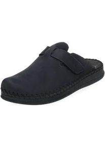 Hausschuh Rohde "Rohde Hausschuhe Leder", Herren, Gr. 42, blau (ocean), Leder, Schuhe Hausschuh