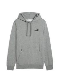 Hoodie Puma "Essentials Small No. 1 Logo Hoodie Herren", Herren, Gr. XXL, grau (medium gray heather), Obermaterial: 34% Polyester, 66% Baumwolle; Kapuzenfutter: 100% Baumwolle; Rippe: 97% Baumwolle, 3% Elasthan, normal, Sweatshirts Hoodie